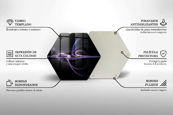 Steklena podloga za rezanje Moderna abstrakcija