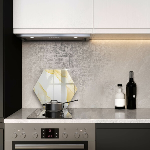 Steklena podloga za rezanje Zlata abstrakcija