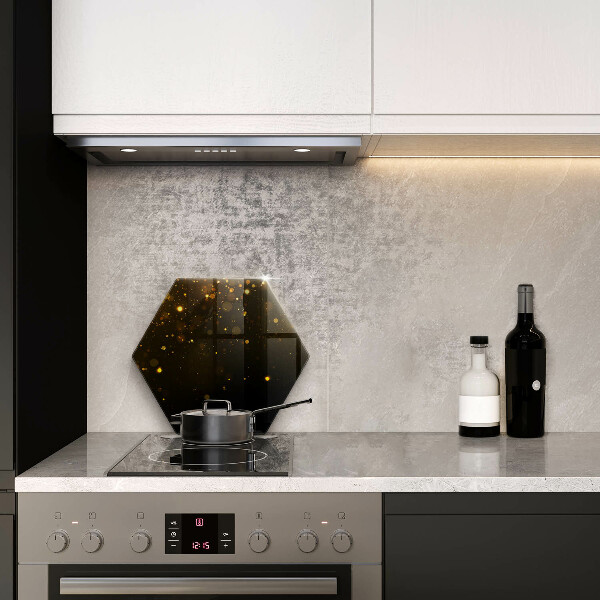 Steklena podloga za rezanje Zlate bleščice