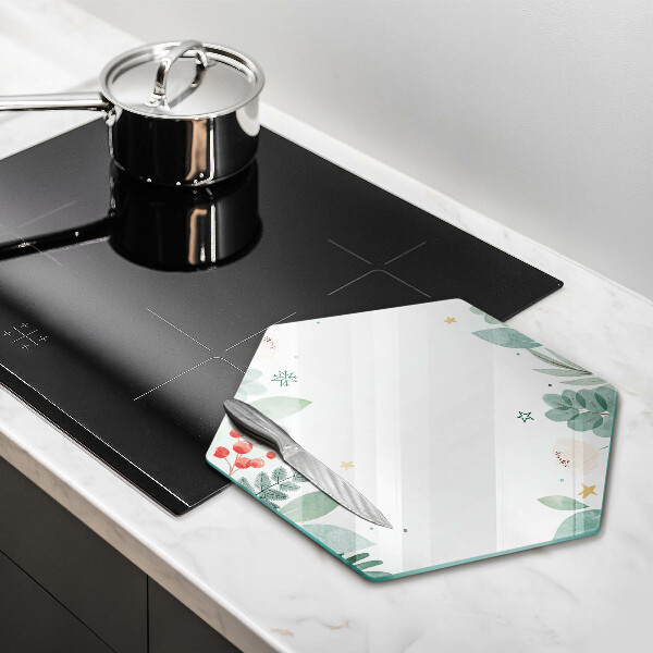 Steklena podloga za rezanje Akvarelni listi