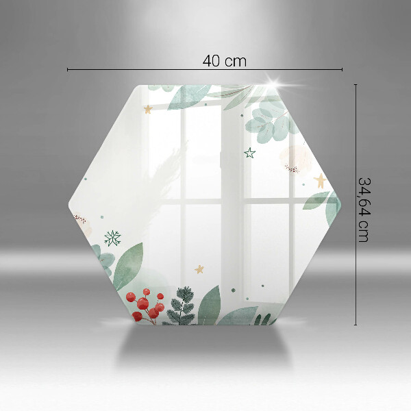 Steklena podloga za rezanje Akvarelni listi