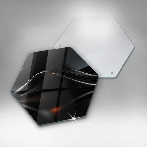 Steklena podloga za rezanje Abstraktno 3D oblikovanje