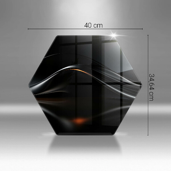 Steklena podloga za rezanje Abstraktno 3D oblikovanje