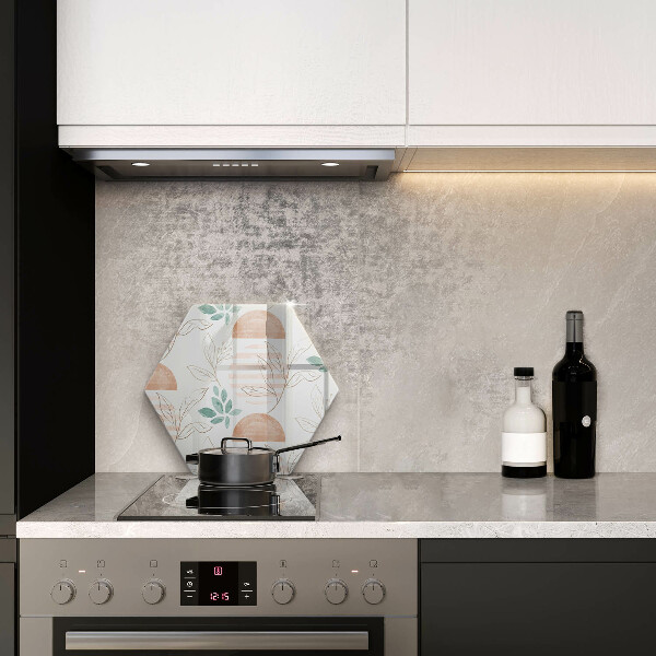 Steklena podloga za rezanje Boho vzorec listov