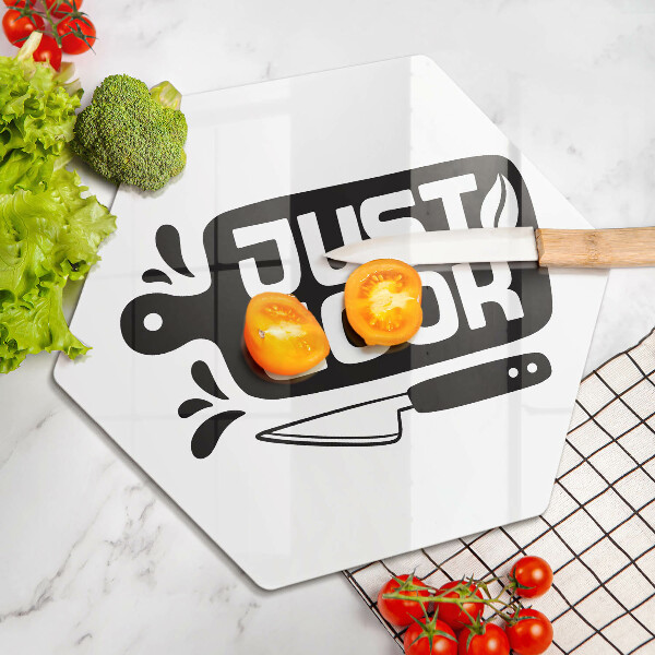Steklena podloga za rezanje Just cook