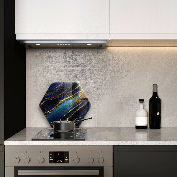 Steklena podloga za rezanje Mornarsko modra abstrakcija