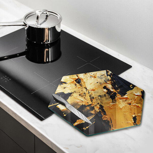 Steklena podloga za rezanje Elegantna tekstura barve