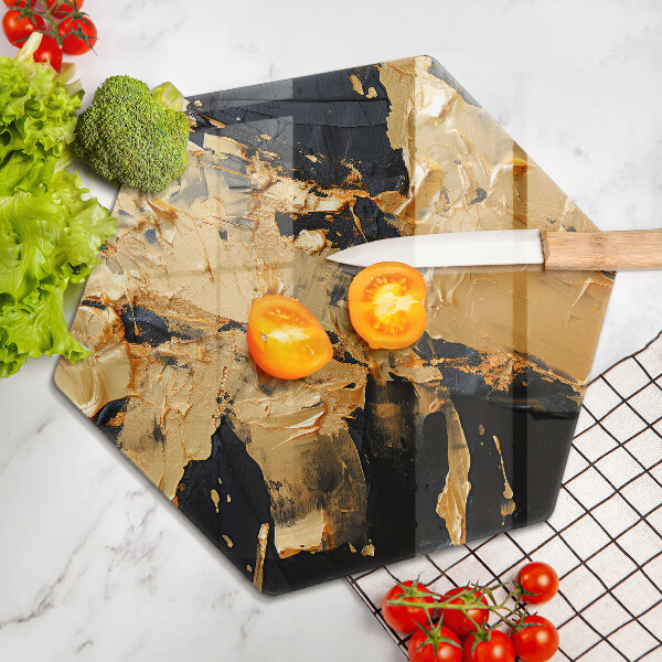 Steklena podloga za rezanje Elegantna tekstura barve