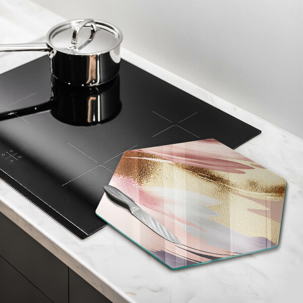 Steklena podloga za rezanje Pastelni madeži