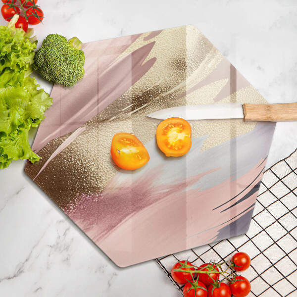 Steklena podloga za rezanje Pastelni madeži