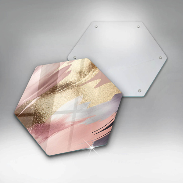 Steklena podloga za rezanje Pastelni madeži