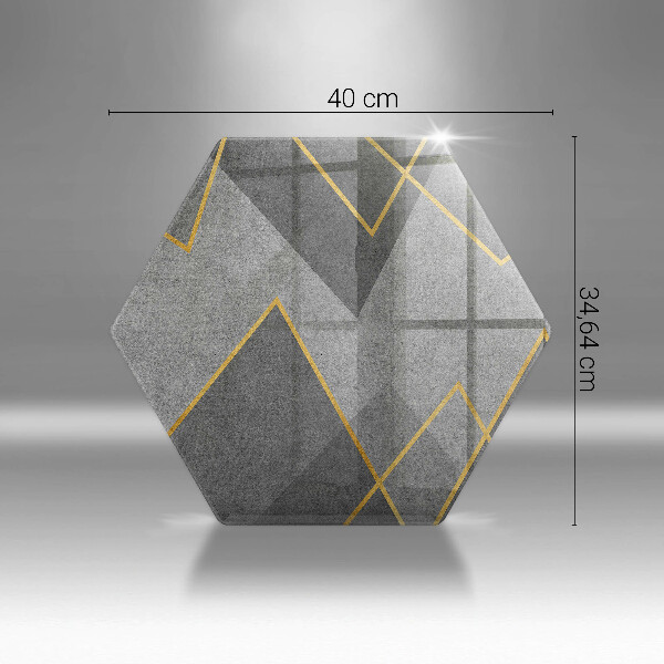 Steklena podloga za rezanje Ostre oblike