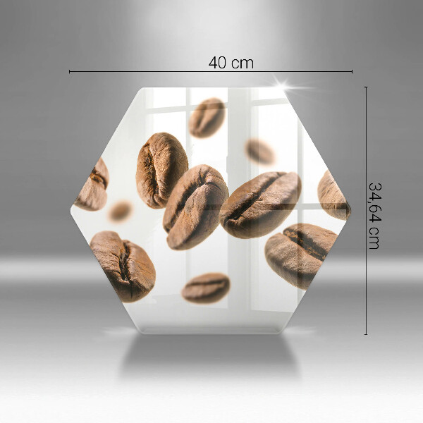 Steklena podloga za rezanje Kavna zrna