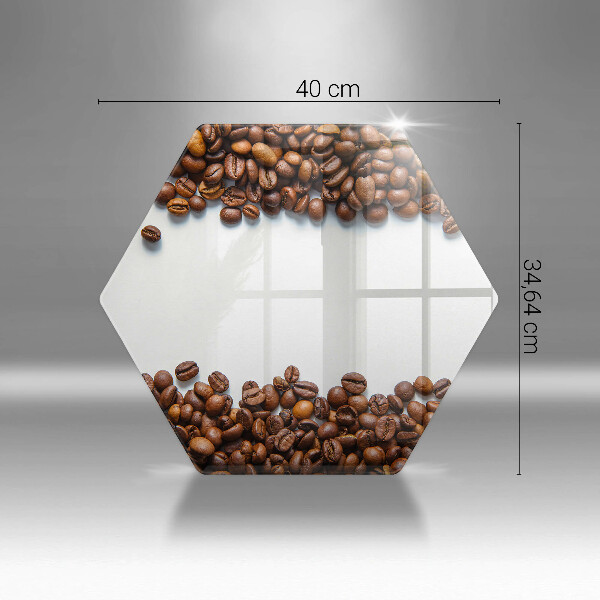Steklena podloga za rezanje Kavna zrna