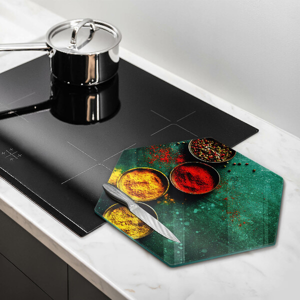 Steklena podloga za rezanje Orientalske začimbe
