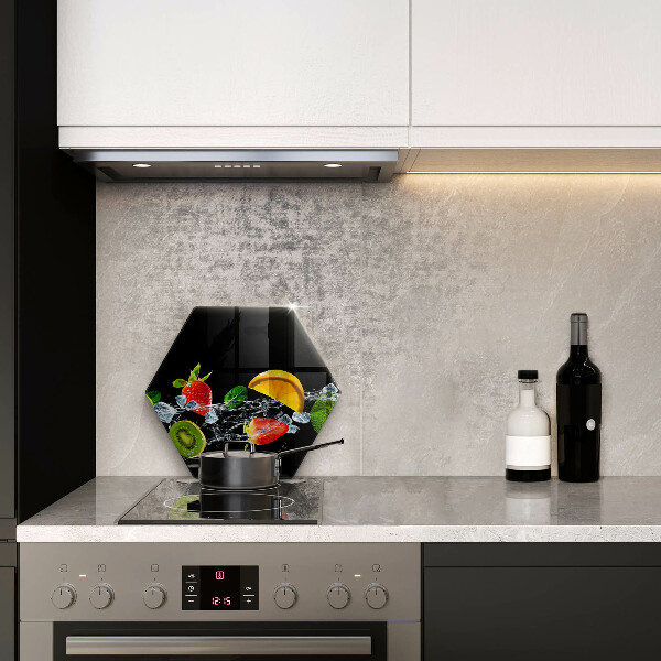 Steklena podloga za rezanje Sadje v vodi