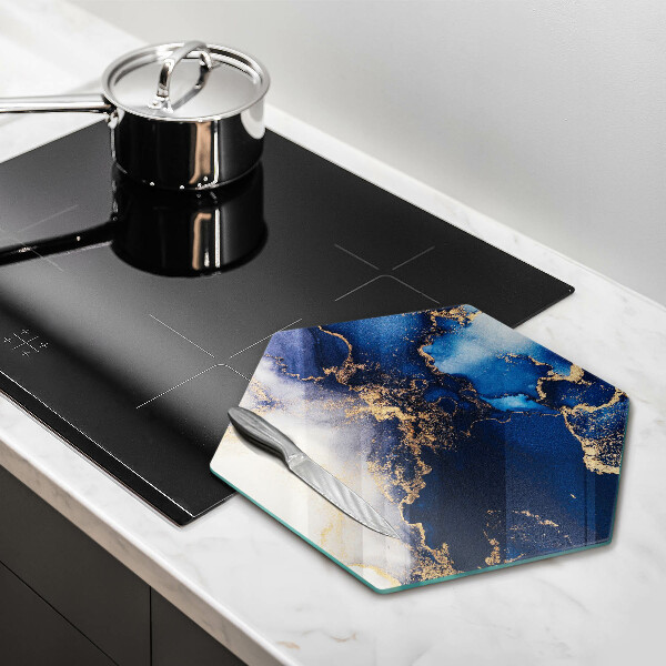 Steklena podloga za rezanje Marmorna abstrakcija