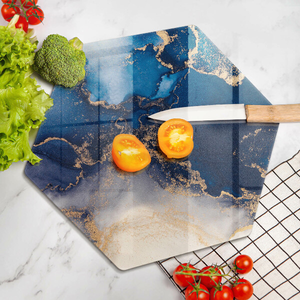 Steklena podloga za rezanje Marmorna abstrakcija