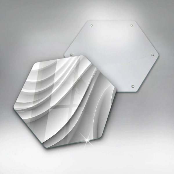 Steklena podloga za rezanje Geometrijske črte