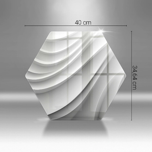 Steklena podloga za rezanje Geometrijske črte