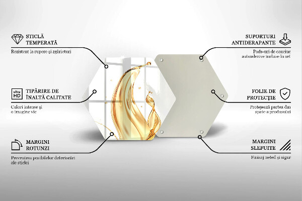Steklena podloga za rezanje olivno olje