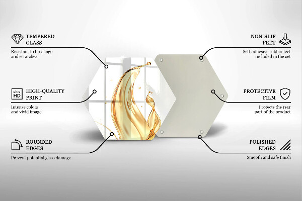 Steklena podloga za rezanje olivno olje