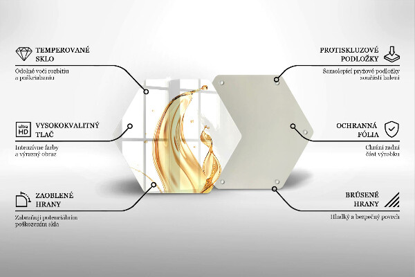 Steklena podloga za rezanje olivno olje