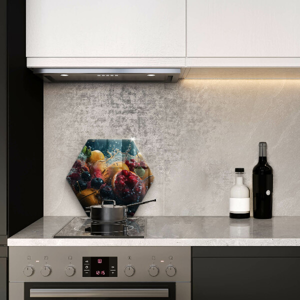 Steklena podloga za rezanje Sadje v vodi