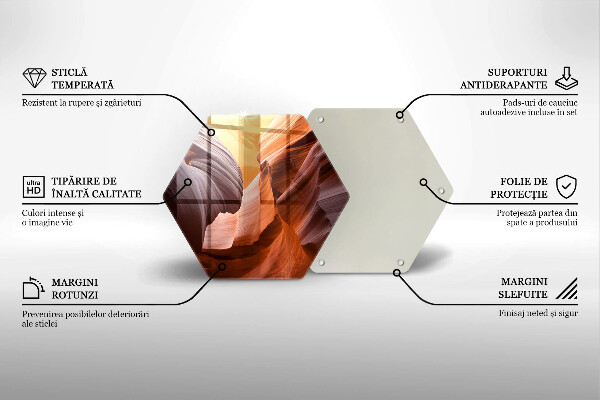 Steklena podloga za rezanje veliki kanjon