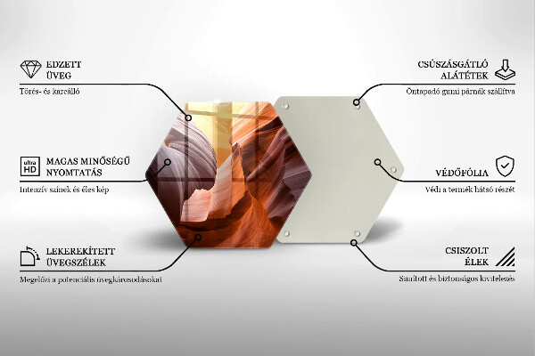 Steklena podloga za rezanje veliki kanjon