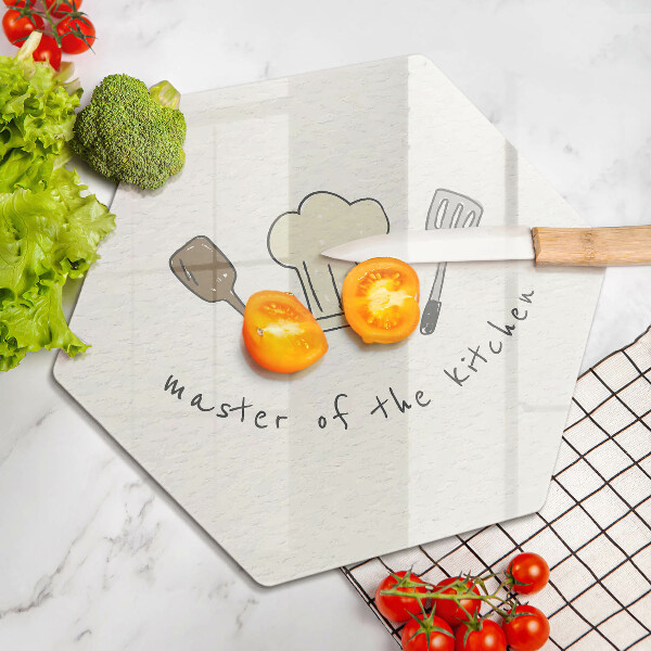 Steklena podloga za rezanje Master of the Kitchen