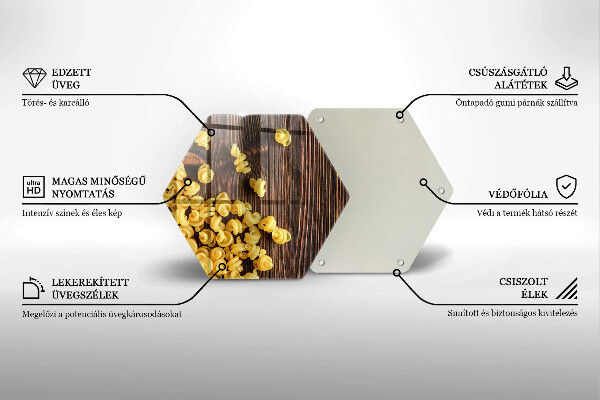 Steklena podloga za rezanje Testenine na mizi