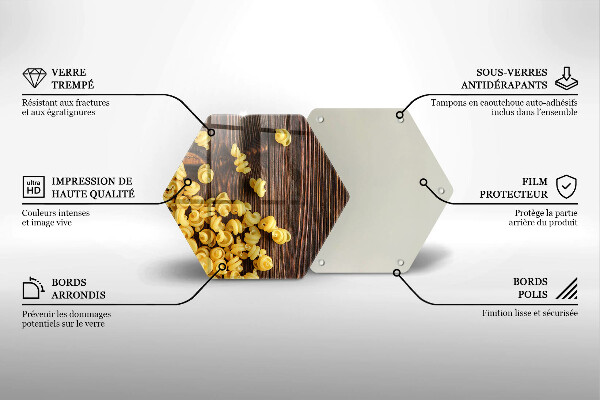 Steklena podloga za rezanje Testenine na mizi