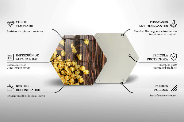 Steklena podloga za rezanje Testenine na mizi