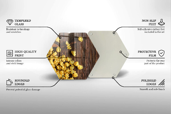 Steklena podloga za rezanje Testenine na mizi