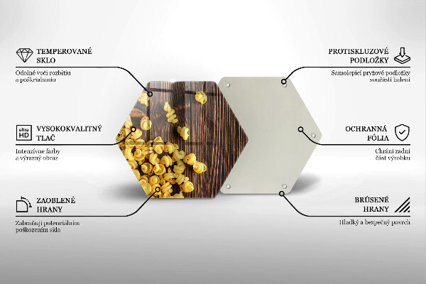 Steklena podloga za rezanje Testenine na mizi
