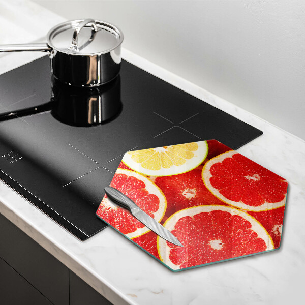 Steklena podloga za rezanje Rezine grenivke