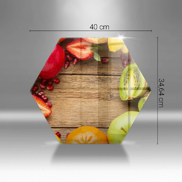 Steklena podloga za rezanje Sveže sadje