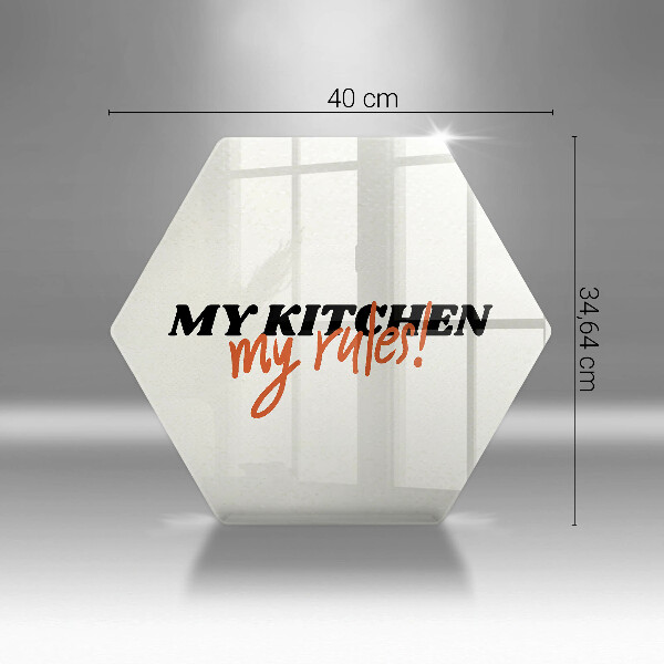 Steklena podloga za rezanje My kitchen my rules