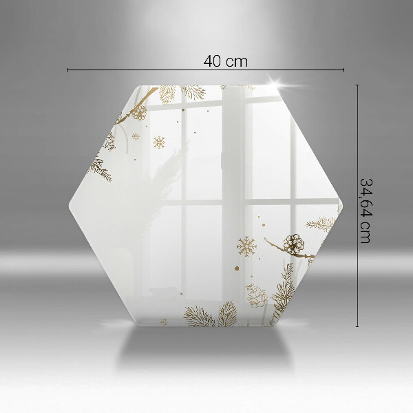 Steklena podloga za rezanje Zimski okraski