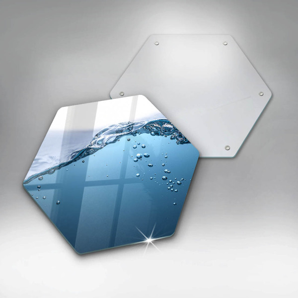 Steklena podloga za rezanje Modra voda