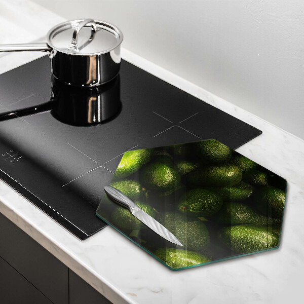 Steklena podloga za rezanje Sadje avokada