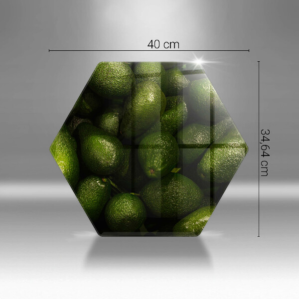 Steklena podloga za rezanje Sadje avokada