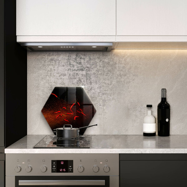 Steklena podloga za rezanje Pekoče čili paprike