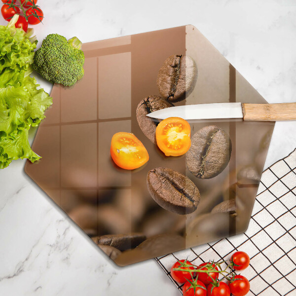 Steklena podloga za rezanje Kavna zrna