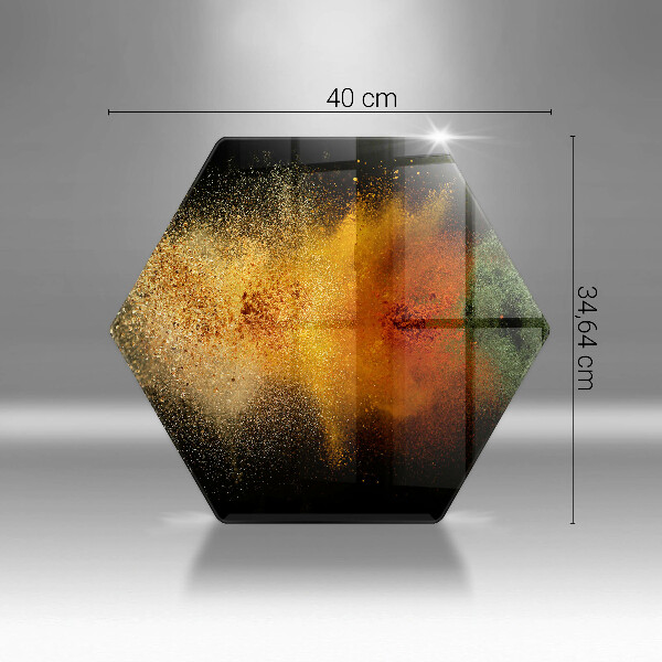 Steklena podloga za rezanje Pisane začimbe