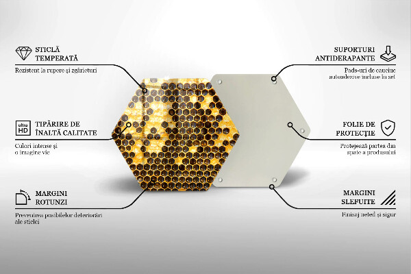 Steklena podloga za rezanje satja