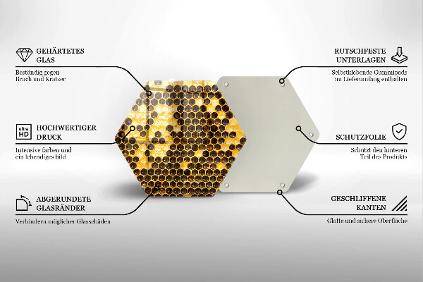 Steklena podloga za rezanje satja