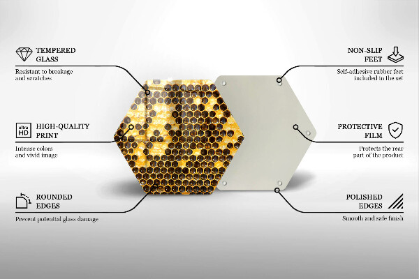 Steklena podloga za rezanje satja