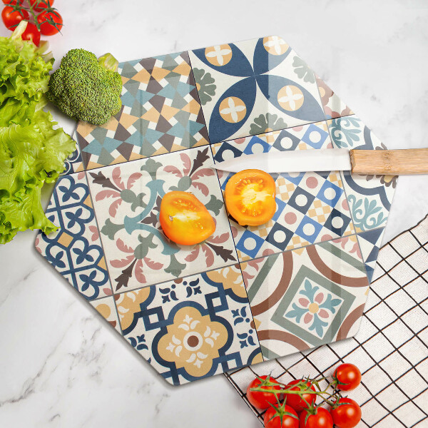 Steklena podloga za rezanje Dekorativne ploščice